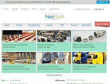 Tablet Screenshot of netsoftgroup.com.sa